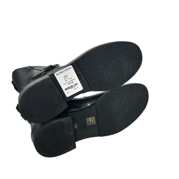 Stuart Weitzman Women's Maverick Black Leather Stud Pull-On Bootie Shoes Sz 8.5 - Picture 9 of 12